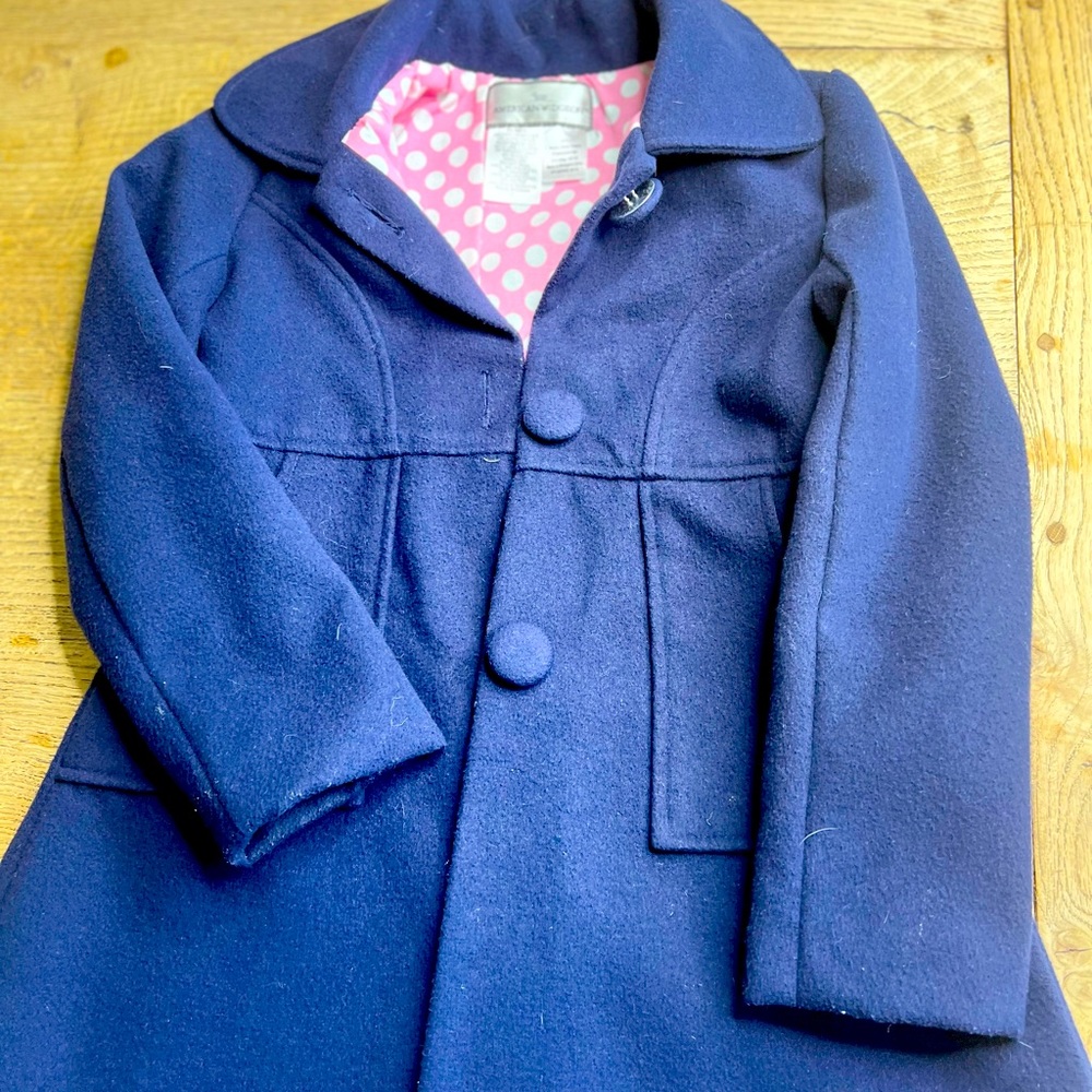 American Widgeon Girls Navy Coat